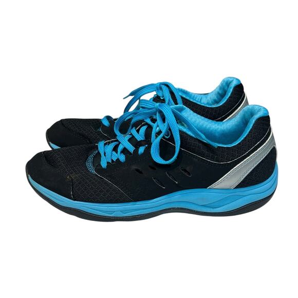 Vionic Motion Venture Shoes Black Blue Walking Orthopedic Women's 7.5 - Picture 1 of 10